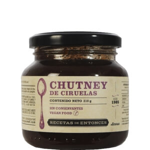CHUTNEY DE CIRUELAS REC. DE ENTONCES 12x210g