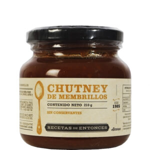 CHUTNEY DE MEMBRILLO REC. DE ENTONCES 12x210g