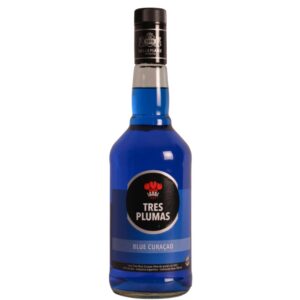 L. TRES PLUMAS BLUE CURACAO  6x700cc