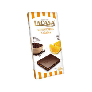 TABLETA LA CASA CHOCOLATE NEGRO CON NARANJA 20x100g